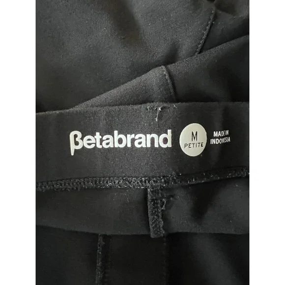Betabrand Pants Womens Medium Petite Black Classic Bootcut Dress Pant Yoga Pants - Picture 10 of 12